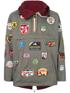 куртка с нашивками DSQUARED2 x K-Way Dsquared2