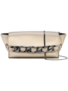 fold over chained clutch bag Elena Ghisellini