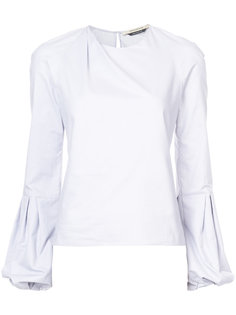 bell-sleeved poplin shirt Hellessy