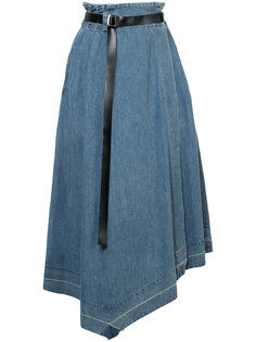 асимметричная джинсовая юбка Aula