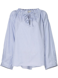 рубашка свободного кроя в полоску с бантами Teija