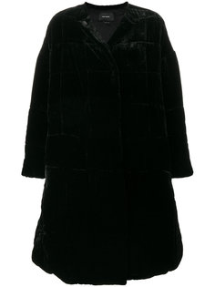 бархатное пальто дизайна "пэчворк" Isabel Marant