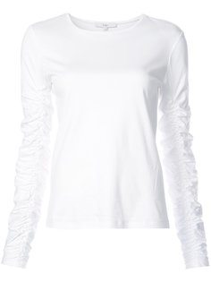 ruched sleeve T-shirt Tibi