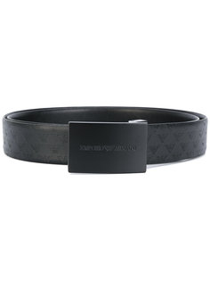 ремень  с тисненым логотипом Emporio Armani