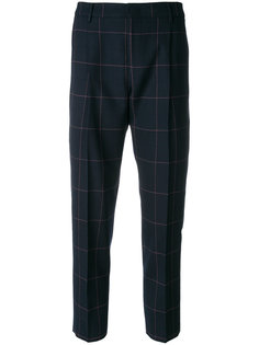 укороченные брюки в клетку Pt01