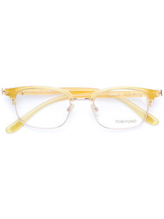 очки в квадратной оправе Tom Ford Eyewear