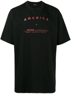футболка с принтом America  Raf Simons