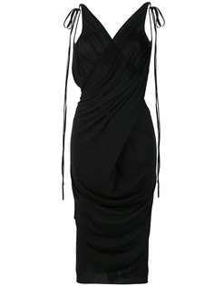 платье с V-образным вырезом и драпировкой Rick Owens Lilies