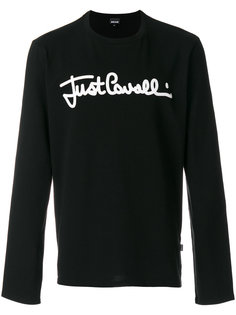 свитер с вышивкой логотипа Just Cavalli