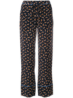 брюки с принтом Scrawl Marni