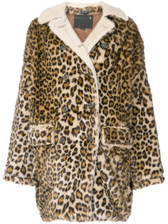 свободное пальто с леопардовым принтом  R13