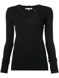 топ с фигурным вырезом Helmut Lang
