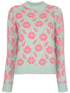 свитер с круглым вырезом и цветочным узором  Barrie