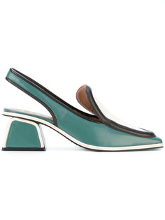 colour block slingback pumps Marni