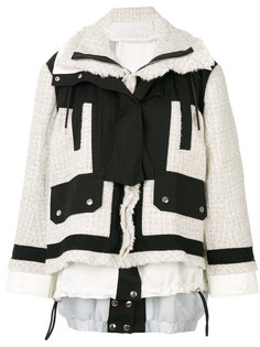 пальто букле с юбкой  Sacai