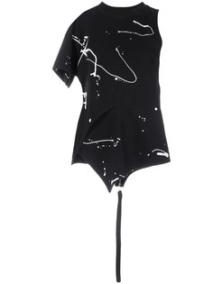 асимметричная футболка с эффектом краски Proenza Schouler