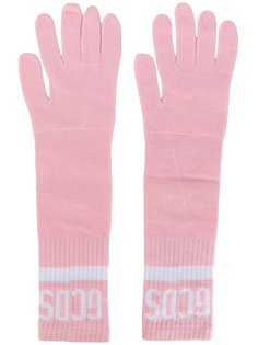 трикотажные перчатки с логотипом Gcds