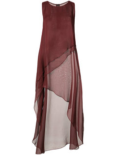 асимметричное струящееся платье Thomas Wylde
