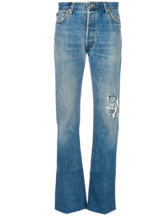 прямые джинсы с протертостями Re/Done