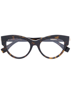 очки в оправе "кошачий глаз" с эффектом черепашьего панциря Fendi Eyewear