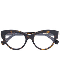 очки в оправе "кошачий глаз" с эффектом черепашьего панциря Fendi Eyewear