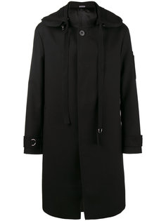 однобортное пальто с капюшоном Lanvin