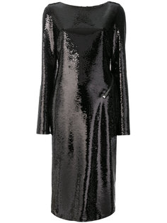 платье в пайетки с глубоким вырезом на спине Tom Ford