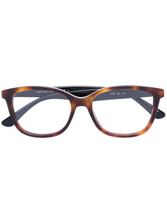 очки с эффектом черепашьего панциря Jimmy Choo Eyewear