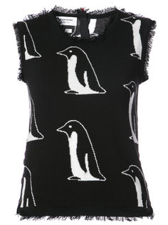 топ с пингвинами Thom Browne