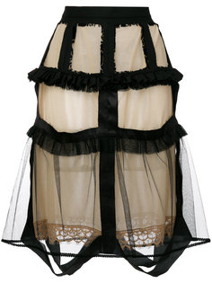 юбка с прозрачным наслоением Maison Margiela