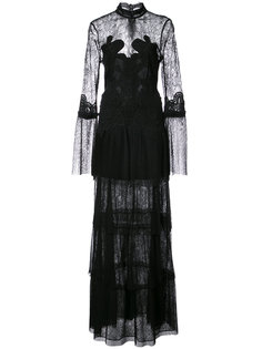 длинное платье с кружевной вставкой Jonathan Simkhai
