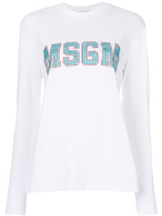 толстовка с нашивкой логотипа MSGM