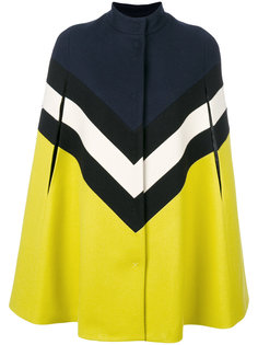 пальто дизайна колор-блок MSGM