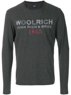 кофта с принтом логотипа Woolrich