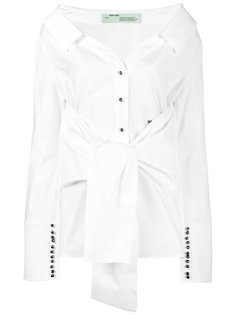 рубашка свободного кроя с открытыми плечами Off-White