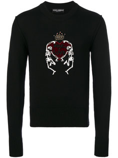 свитер King Of Love с пайетками Dolce & Gabbana