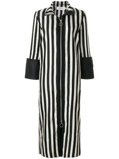 striped zipped coat Marquesalmeida Marquesalmeida