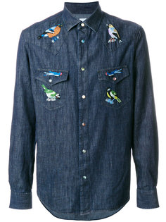 рубашка с вышивкой птиц Paul Smith