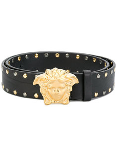 ремень Medusa с заклепками Versace