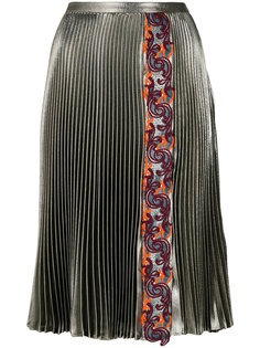 плиссированная юбка длины миди Versace