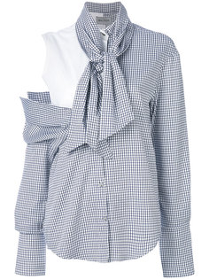 рубашка с завязками у горловины Balossa White Shirt