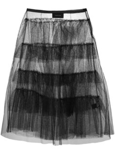 расклешенная юбка миди  Simone Rocha