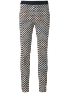 patterned elasticated trousers Via Masini 80