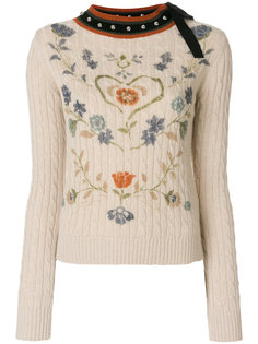 джемпер с цветочным узором  Red Valentino