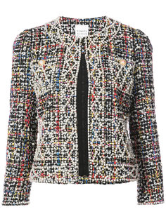 tweed and faux pearl embellished jacket Edward Achour Paris