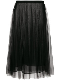 плиссированная юбка из тюля Versace