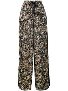 пижамный брюки с цветочным принтом Adam Lippes