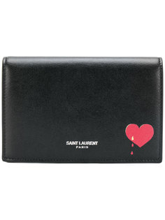 кошелек с сердцем Saint Laurent