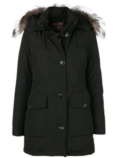 парка-пуховик с меховым капюшоном Woolrich