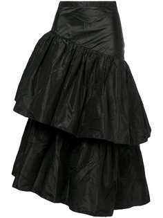 асимметричная юбка с воланами Isa Arfen